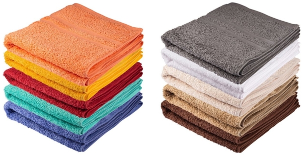 Clinotest Handtücher Walk, fusselfrei - 50x100 100% Baumwolle, 95°C kochfest, 100% Baumwolle (4-St), sanftes Hand Towel mit saugstarken & strapazierfähigen Fasern Bild 2