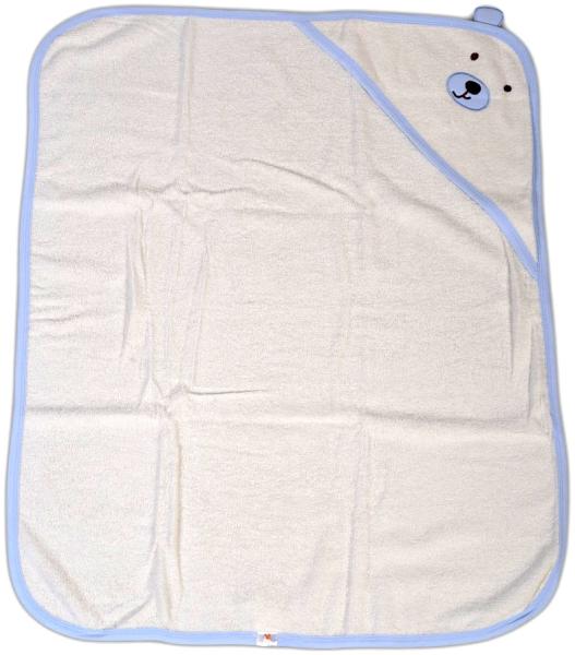 Cangaroo Baby Badetuch Baloo Kapuze 90 x 70 cm 100% Baumwolle Handtuch ab Geburt blau