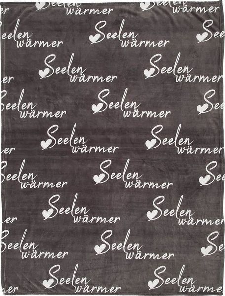 Wohndecke Kuscheldecke Seelenwärmer Wohnzimmer Decke Grau, 130x160 cm, Out of the Blue