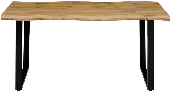 HELA Esstisch GISELLE Baumkantentisch, Küchentisch, TOPSELLER! OTTOs Choice, Kufengestell Metall, Industrial Design, 140 - 200 cm Breite, 2 Farben