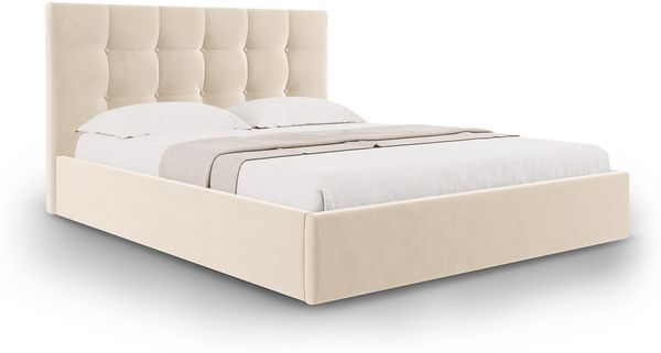Micadoni Bett Phaedra Samt Beige 140x200