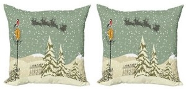 Abakuhaus Kissenbezüge Modern Accent Doppelseitiger Digitaldruck, (2 Stück), Weihnachten Weihnachtsmann-Ren Bild 6
