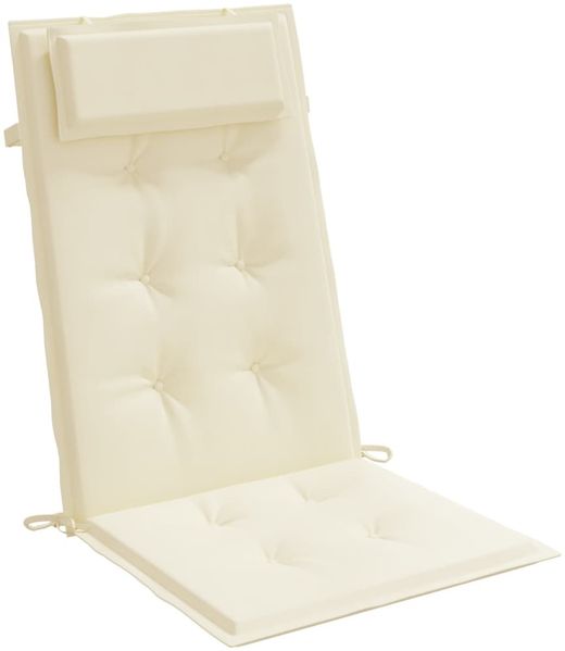 vidaXL Hochlehner-Auflagen 4 Stk. Creme Oxford-Gewebe 361881 Bild 5
