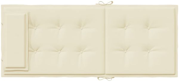 vidaXL Hochlehner-Auflagen 4 Stk. Creme Oxford-Gewebe 361881 Bild 7