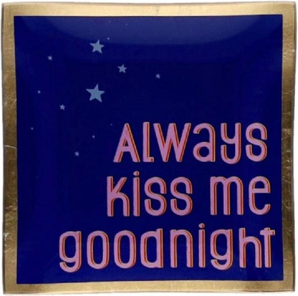 Giftcompany Schmuckkassette Glasteller Love Plates Always Kiss me Goodnight