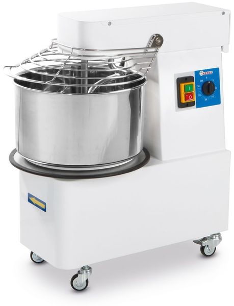 HENDI Spiralmischer mit festem Kopf und Schüssel, 56 kg/h, 16L, 230V/750W, 378x690x(H)730mm