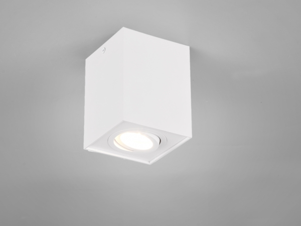 LED Deckenstrahler eckig Weiß, Breite 9,6cm
