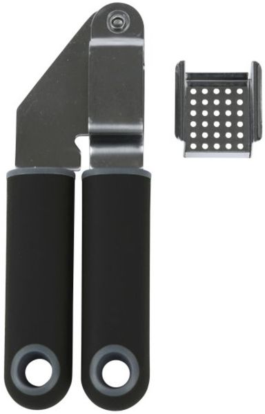 Blackline Knoblauchpresse aus Edelstahl mit ergonomischem Softtouch-Griff