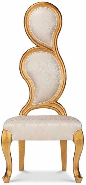 Casa Padrino Luxus Barock Sessel Linke Seite Silber / Gold H. 142 cm - Barock Möbel