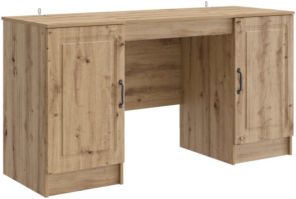 vidaXL Schreibtisch Artisan-Eiche 142,5 x 50 x 75 cm Holzwerkstoff 3414647