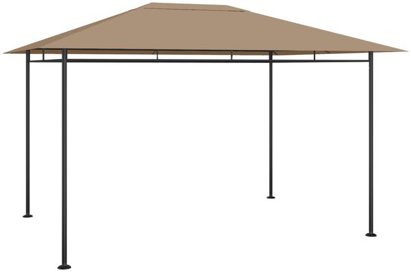 vidaXL Pavillon 384x281x270 cm Taupe 180 g/m² 313922