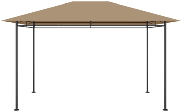 vidaXL Pavillon 384x281x270 cm Taupe 180 g/m² 313922