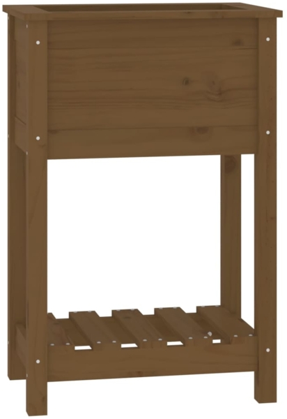 vidaXL Pflanzkübel mit Ablage Honigbraun 54x34,5x81 cm Kiefernholz 823755