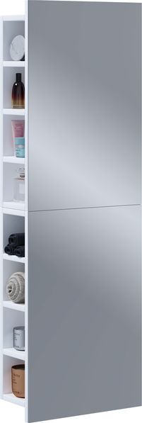 VCM Badmöbel Spiegelschrank Flandu 918256 Weiß H. 118 x B. 40 x T. 15 cm