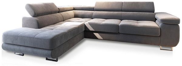 Masseno Ecksofa SELVA mit Schlaffunktion L-Form, Sofa mit Bettkasten