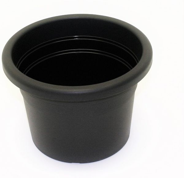 Pflanztopf Cilindro Kunststoff rund anthrazit d=15 cm alpfa 851129