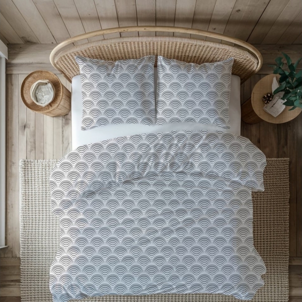 MTOnlinehandel Bettwäsche Himmlisch und Elegant Biber/ Flanell in 135x200 + 80x80 cm, 100% Baumwolle, 2 teilig, Weihnachten, Wintermotiv