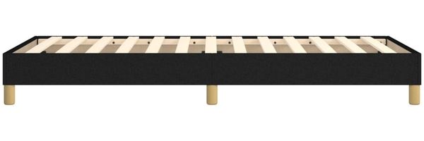 vidaXL Polsterbett, Stoff, 25,0 cm, Schwarz, 100x200 cm, Natur Bild 6