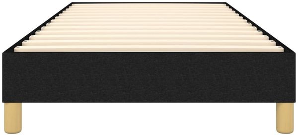 vidaXL Polsterbett, Stoff, 25,0 cm, Schwarz, 100x200 cm, Natur Bild 5