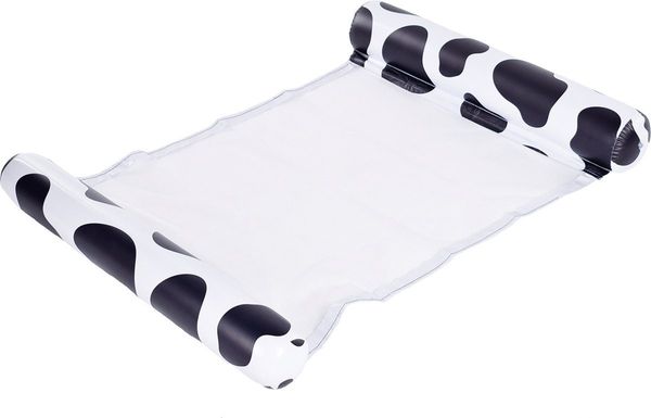Swim Essentials Luftmatratze Wasserhängematte Kuh Punkte 116 x 78 x 15 cm, Wassermatratze Matratze Schwimmmatratze Liege