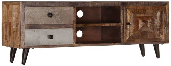 TV-Schrank, TV-Lowboard 118x30x40 cm Massivholz Mango