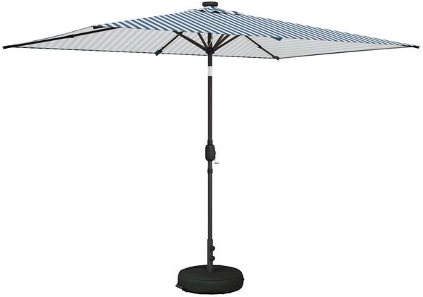 vidaXL Garten Sonnenschirm mit LED-Lichtern 200x300 cm Polyester 42036248