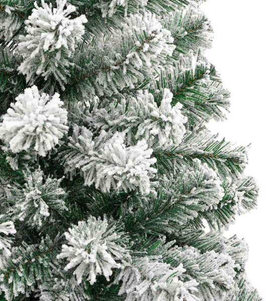 vidaXL Künstlicher klappbarer Weihnachtsbaum Grün und Weiß 180 cm 3395598 Bild 10
