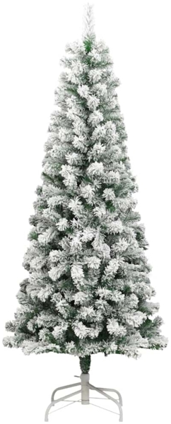 vidaXL Künstlicher klappbarer Weihnachtsbaum Grün und Weiß 180 cm 3395598 Bild 4
