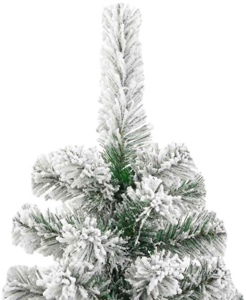 vidaXL Künstlicher klappbarer Weihnachtsbaum Grün und Weiß 180 cm 3395598 Bild 9