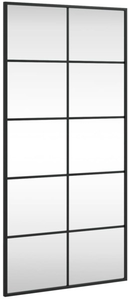 vidaXL Wandspiegel, Metall schwarz, 50x100 cm