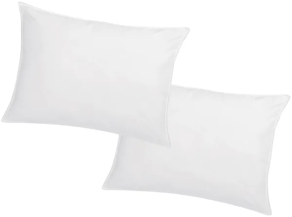Vente-unique - AUXENCE Kopfkissen StoffStoff Weiß - B 50 cm x H 10 cm x L 70 cm