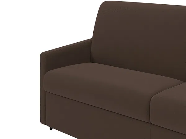 Schlafsofa 4-Sitzer CALIFE - Stoff - Braun - Liegefläche: 160 cm - Matratzenhöhe: 18 cm Bild 6