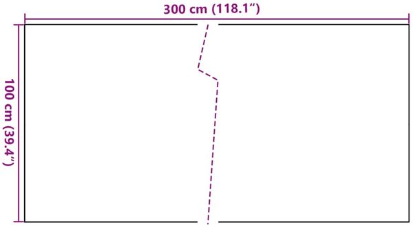 vidaXL Balkon-Sichtschutz Braun und Schwarz 300x100 cm Poly Rattan 156252 Bild 8