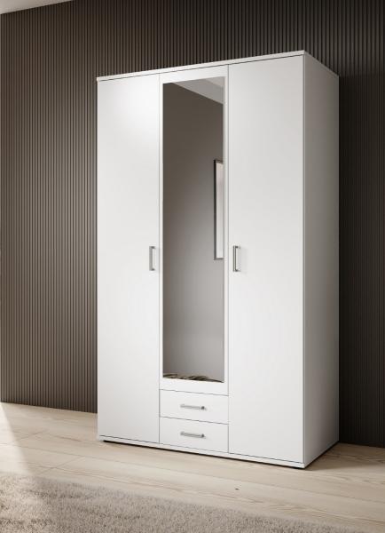 Kleiderschrank Spiegelschrank weiss - (4431)