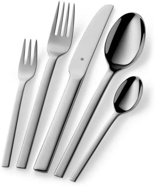 WMF Besteck-Set Tavira (60-tlg), Cromargan Edelstahl rostfrei 18/10, 12 Personen, 60-teilig, Monobloc-Messer, Cromargan Edelstahl poliert