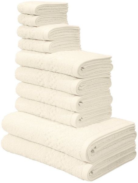 OTTO home Handtuch Set Regona, als 10 tlg Set und Serie, Premium Handtücher, 500 gr/m², Frottier (Set, 10-St), Duschtücher, Handtücher, Gästetücher, Seiftücher, 5 Jahre Garantie