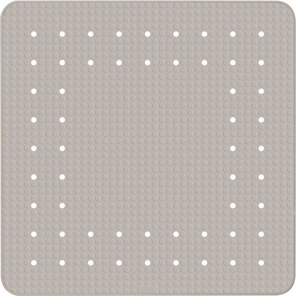 WENKO Duschmatte, Höhe 54 mm, für Badezimmer geeignet, angenehme Trittkomfort, quadratisch, Badematte