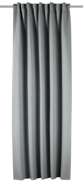 Neusser Collection Verdunklungsschal mit Gardinenband anthrazit 135x245 cm