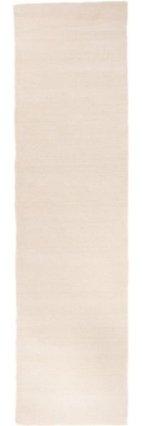 Gabbeh Teppich - Softy - Uni 300 x 80 cm - naturweiß - läufer