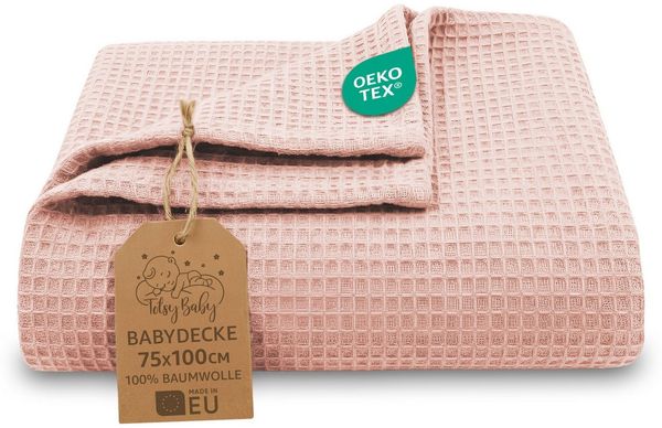 Babydecke Kuscheldecke Kinder Baumwolle Waffel Kinderdecke Neugeborene, Totsy Baby