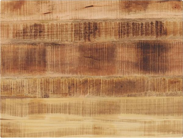 vidaXL Tischplatte 90x60x3,8 cm Rechteckig Raues Massivholz Mango 371404