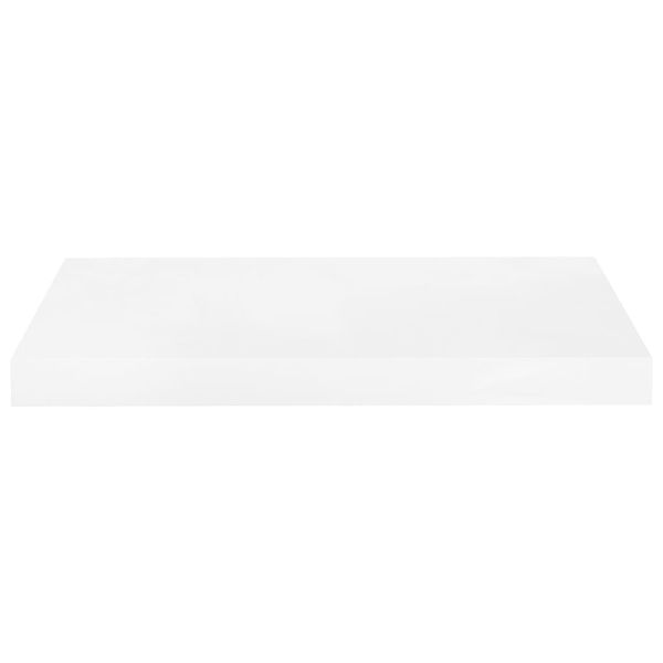 vidaXL Schweberegale 4 Stk. Hochglanz-Weiß 50x23x3,8 cm MDF 323747 Bild 5
