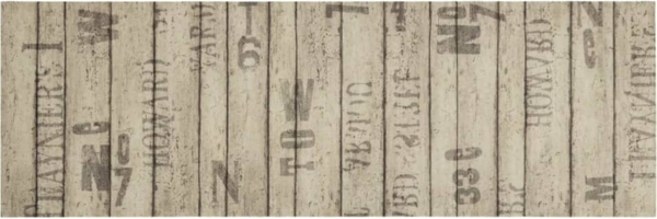 vidaXL Küchenteppich Waschbar Zaun 60x180 cm Samt 4005639