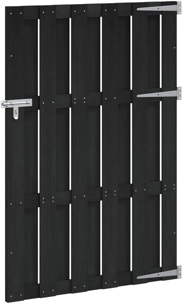 vidaXL Gartentor 100 x 150 cm WPC und Aluminium Schwarz 42039045 Bild 2