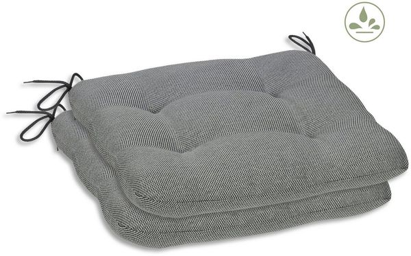 GO-DE Sitzkissen Carina, 2er Set, 38x38x5 cm, wasserabweisend