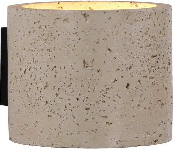 SCHÖNER WOHNEN-Kollektion LED Wandleuchte TRAVENTA, ohne Leuchtmittel, SCHÖNER WOHNEN Kollektion, Travertinoptik, Downlight