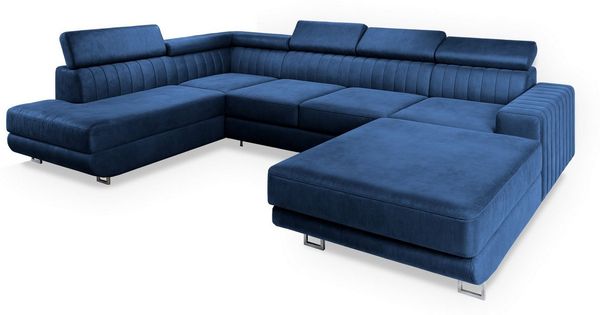 Masseno Ecksofa SIENA mit Schlaffunktion U-Form, Sofa mit Bettkasten
