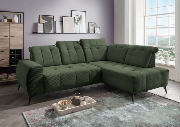Ecksofa Sano Breitcord mit Elektrofunktion von Benformato