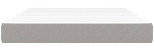 vidaXL Taschenfederkernmatratze Mittel Hellgrau 140x190x20 cm Stoff 347774 Bild 3
