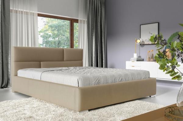 99rooms Narcisa PolsterbettVelours JASMINE Creme 140x200 cm ohne Bettkasten